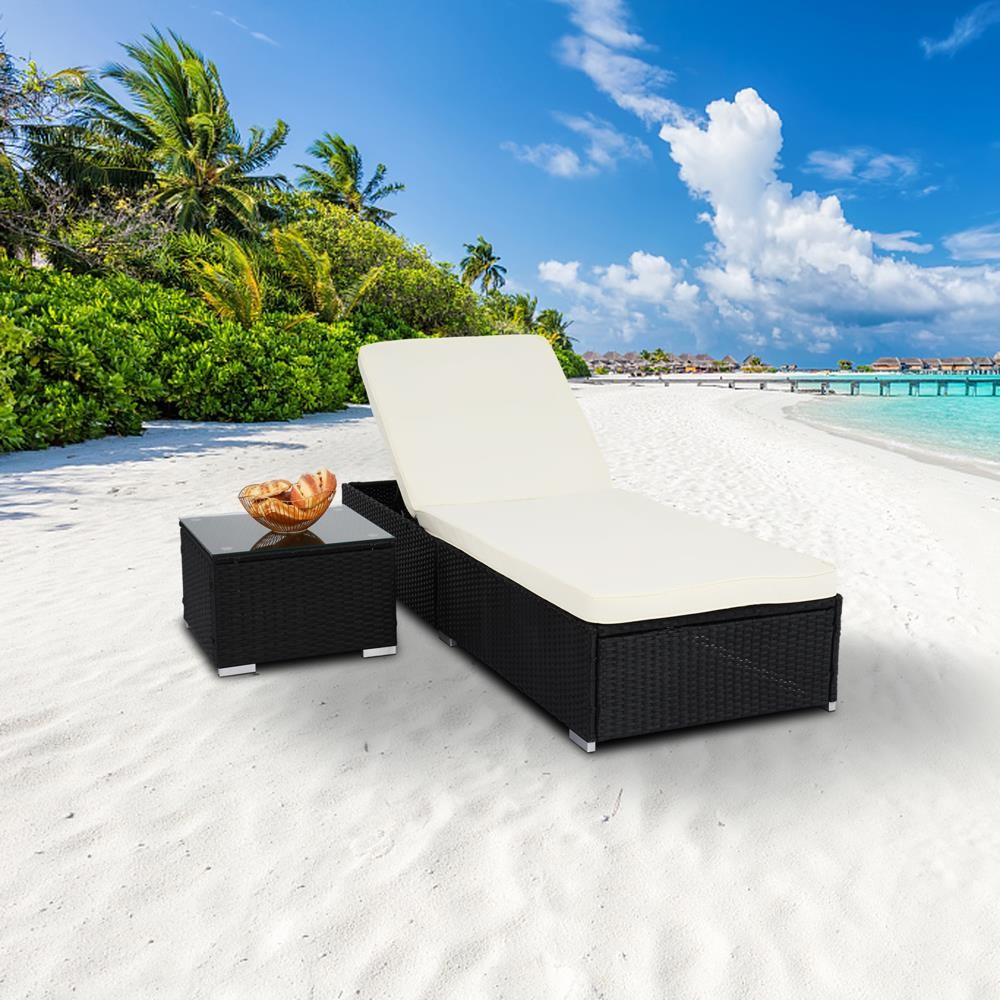 Kids Outdoor Lounger Chair - كرسي استرخاء قابل للتعديل من الراتان
