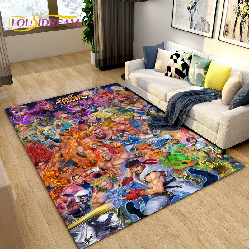 Kids Outdoor Play Area - سجادة منطقة ألعاب Street Fighter Game