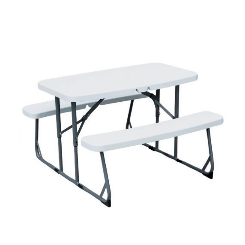 Kids Outdoor Picnic Table - طاولة ومقعد بلاستيكي قابل للطي للأطفال