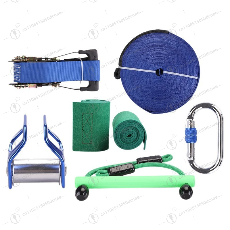 Kids Outdoor Monkey Bar Set - مجموعة تدريب السلاكلاين للأطفال، مجموعة بكرة