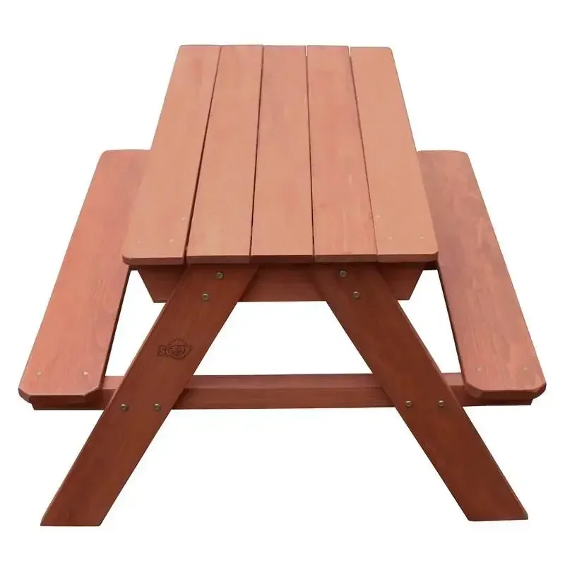 Kids Outdoor Picnic Table - -مقعد خشبي للنزهات الخارجية، مجموعة خشبية
