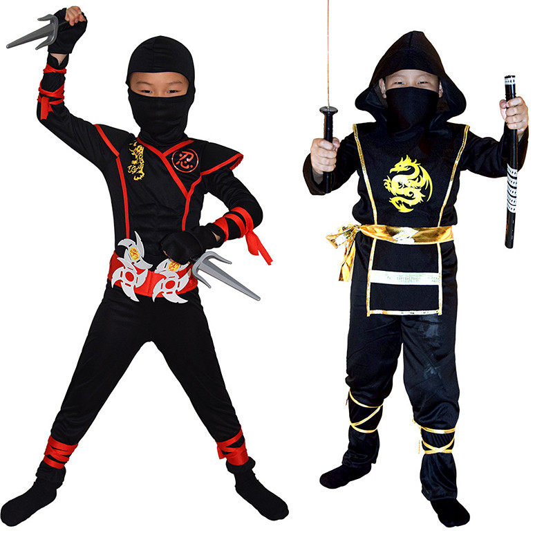 Kids Outdoor Ninja Warrior Course - زي نينجا الفاخر للأولاد مع ملحقات