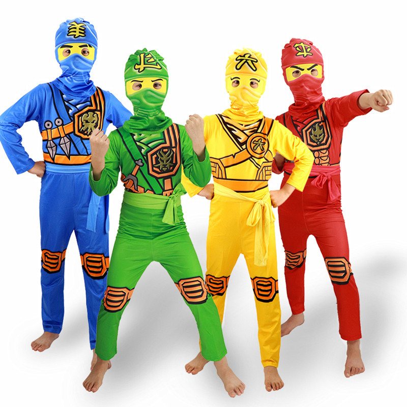 Kids Outdoor Ninja Warrior Course - زي نينجا للأطفال، زي الساموراي الفاخر،
