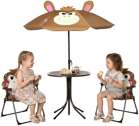 Kids Outdoor Folding Table - طقم طاولة وكراسي للأطفال، طاولة نزهة