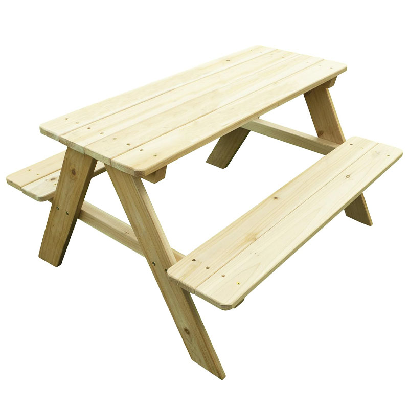 Kids Outdoor Picnic Table - طاولة نزهة خشبية للأطفال للاستخدام الخارجي