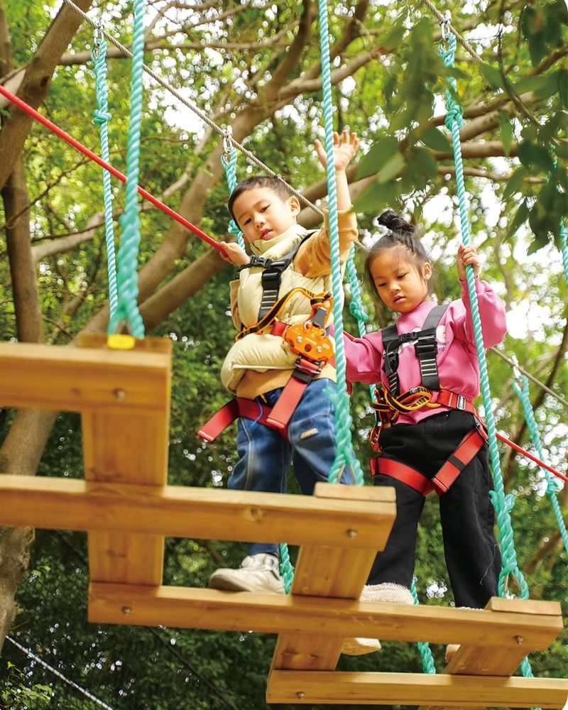 ملعب مغامرات ملون مخصص مع حبال - مراجعة Kids Outdoor Adventure Park وسعره