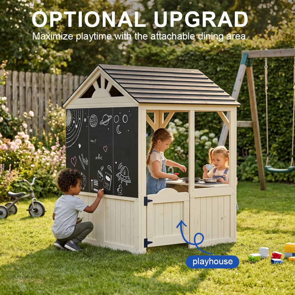 أثاث ومباني حدائق، بيت لعب للأ - مراجعة Kids Outdoor Picnic Table وسعره