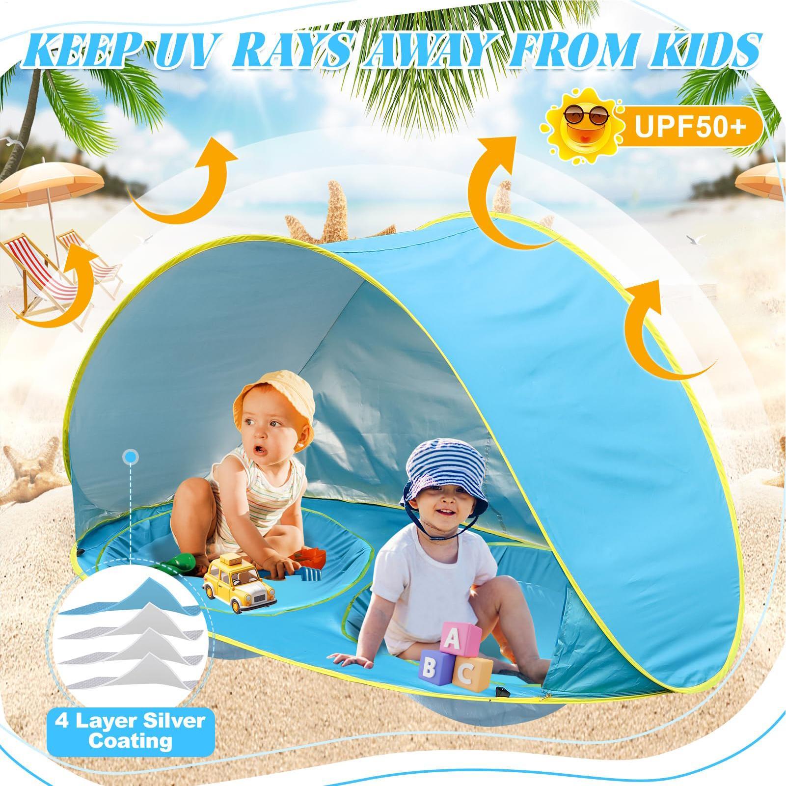 خيمة شاطئية للأطفال مع حوض سبا - مراجعة Kids Outdoor Wagon وسعره