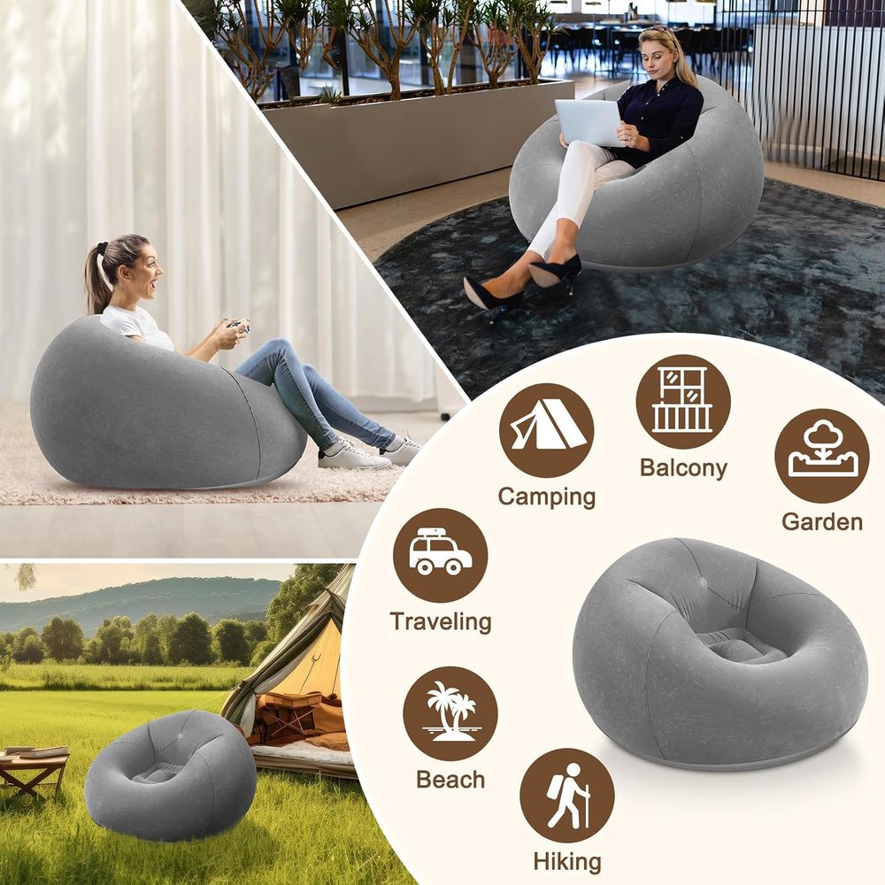 كراسي بين باج قابلة للنفخ، أري - مراجعة Kids Outdoor Lounger Chair وسعره
