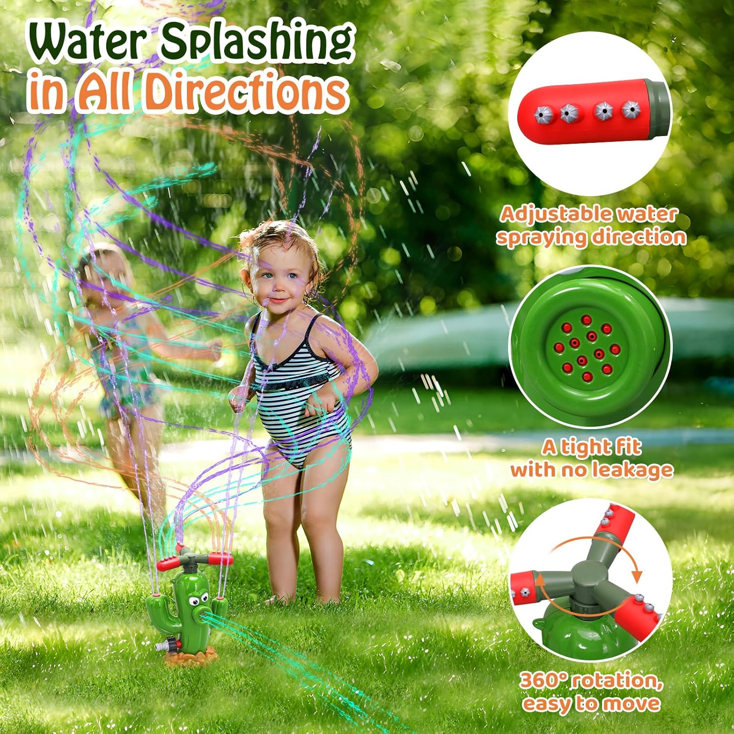لعبة رش الماء على شكل صبار، مر - مراجعة Kids Outdoor Play Area وسعره