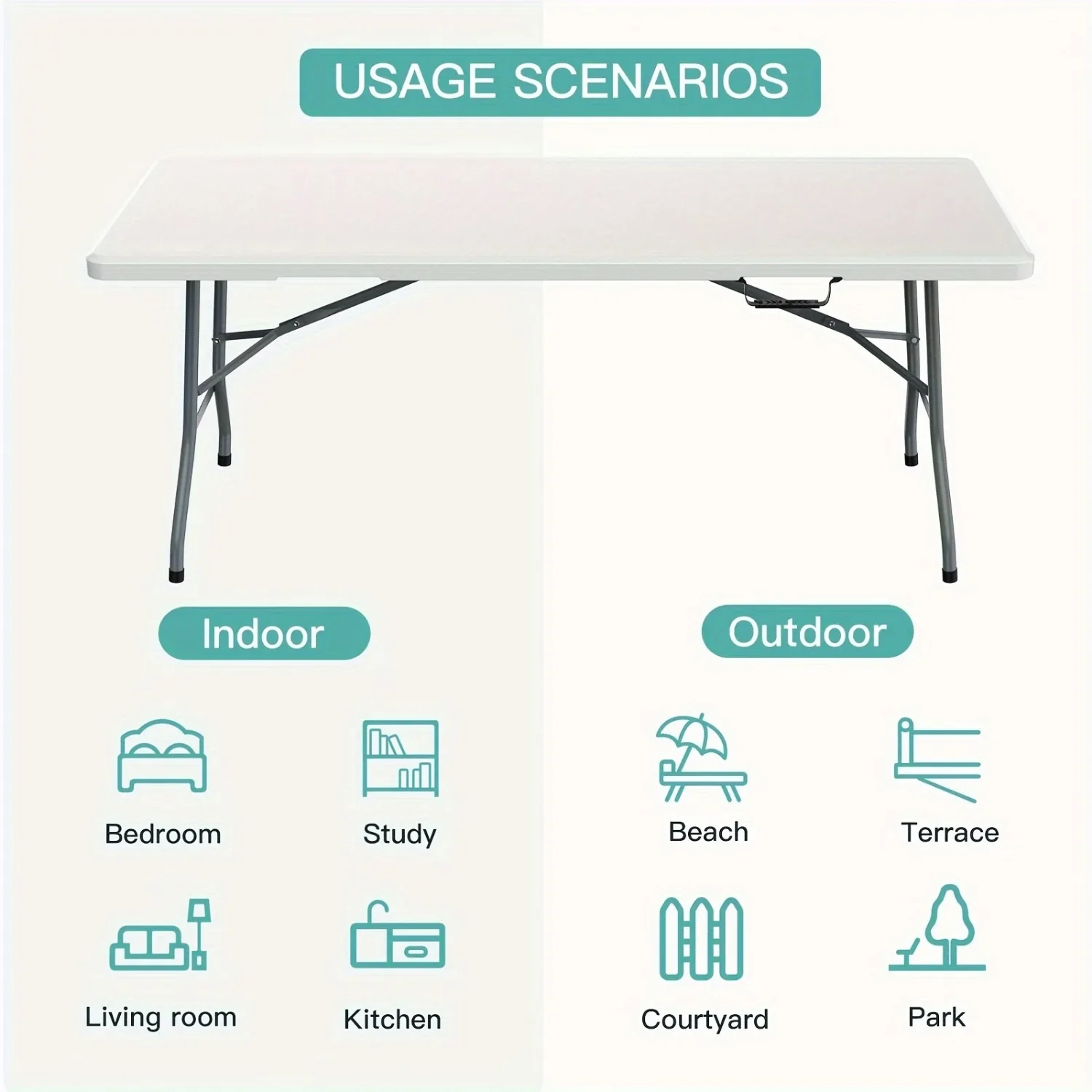 طاولة بلاستيكية قابلة للطي بطو - مراجعة Kids Outdoor Folding Table وسعره