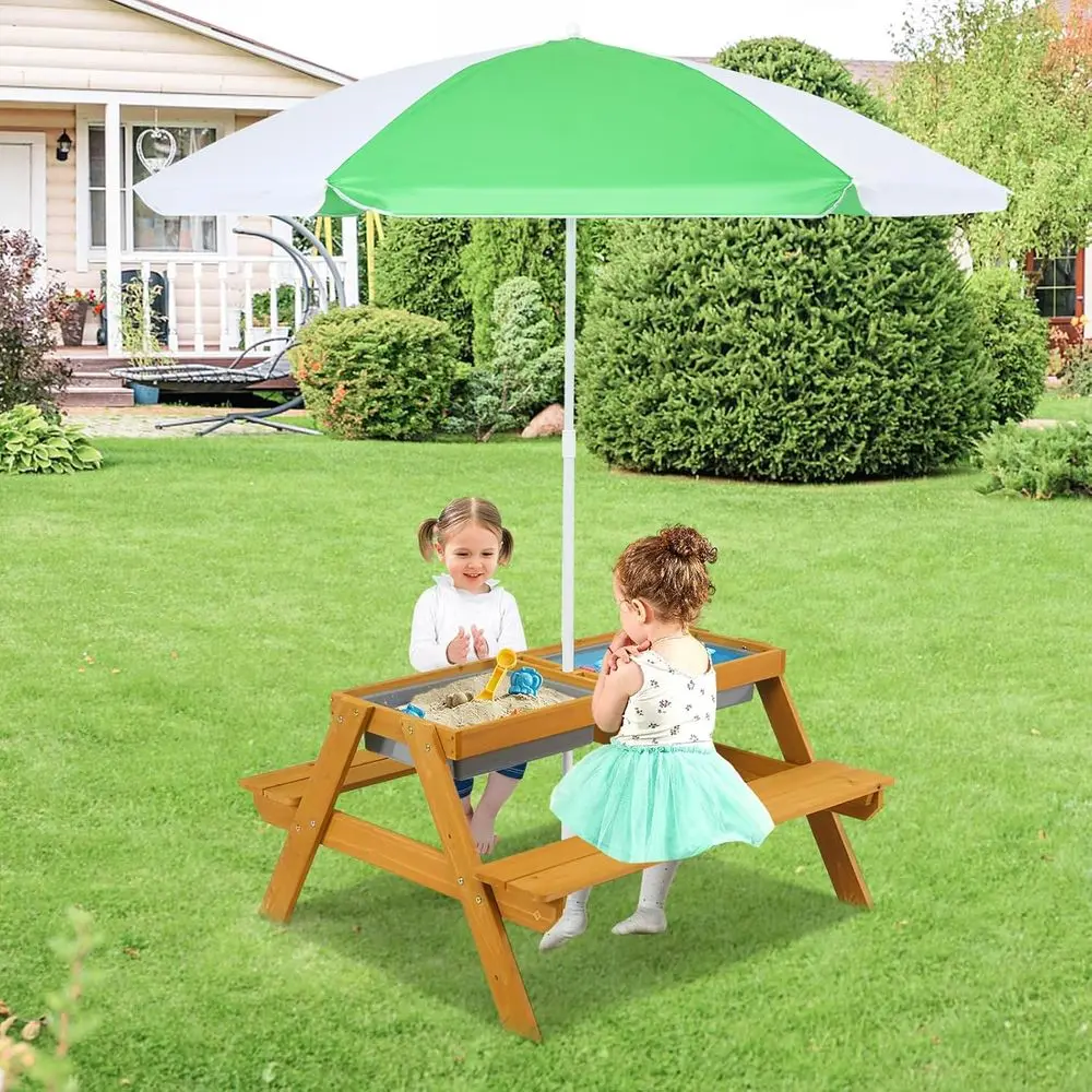 طاولة نزهة للأطفال 3 في 1 قابل - مراجعة Kids Outdoor Picnic Table وسعره
