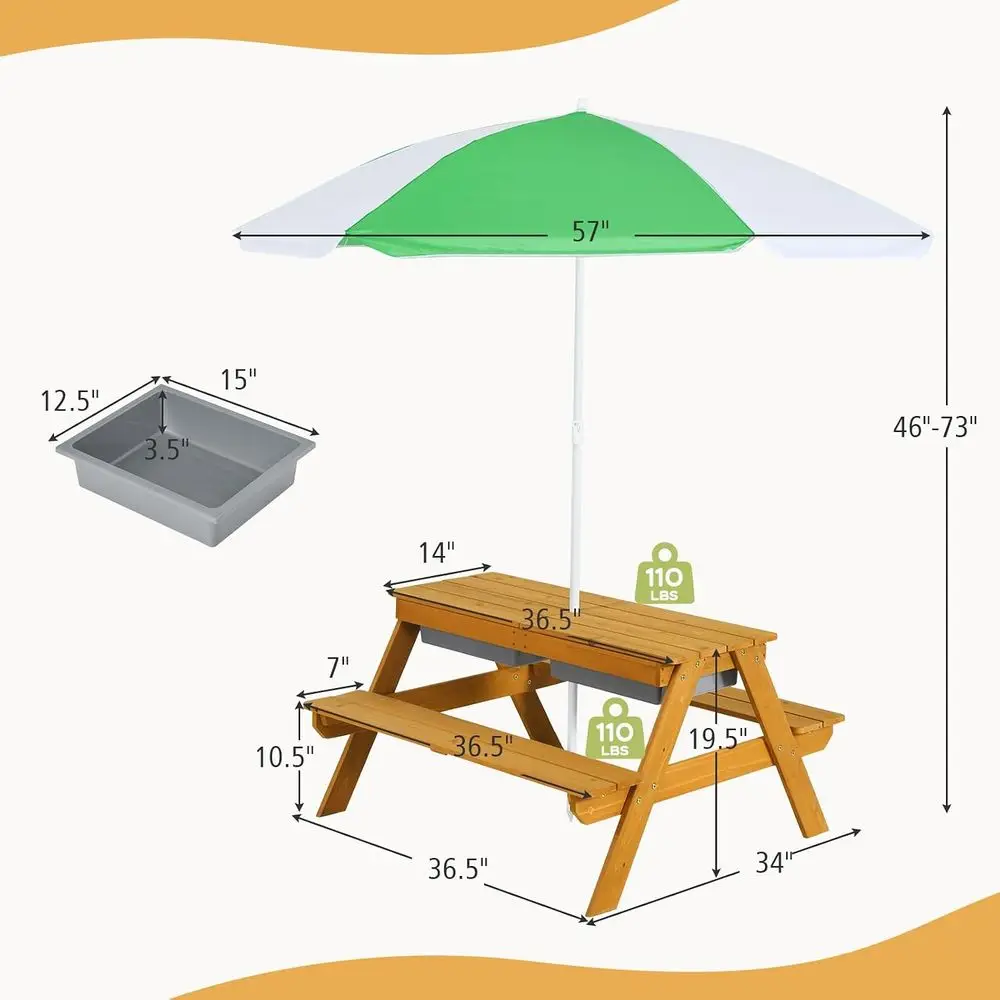 طاولة نزهة للأطفال 3 في 1 قابل - مراجعة Kids Outdoor Picnic Table وسعره
