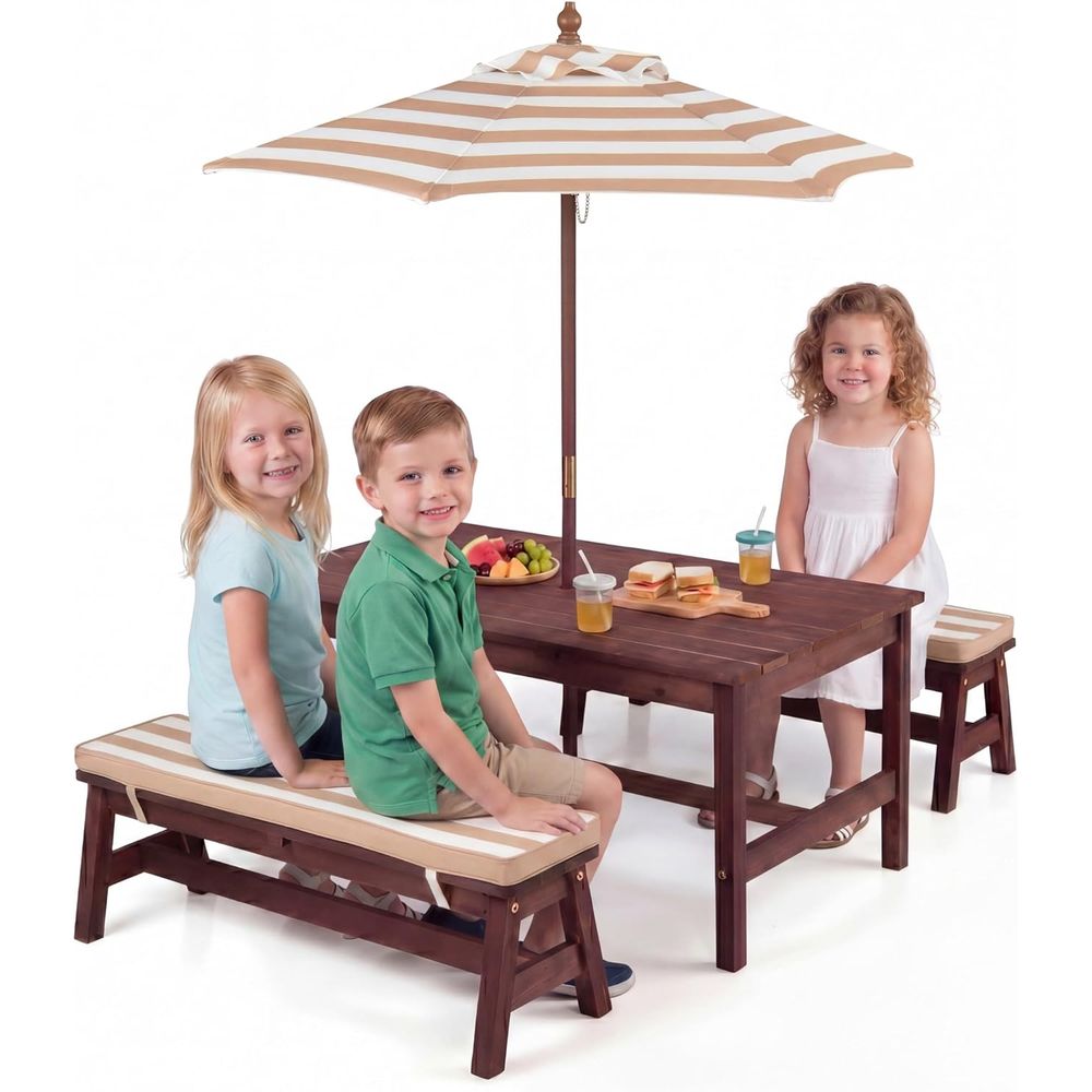 طاولة نزهة للأطفال، سطح طاولة  - مراجعة Kids Outdoor Picnic Table وسعره
