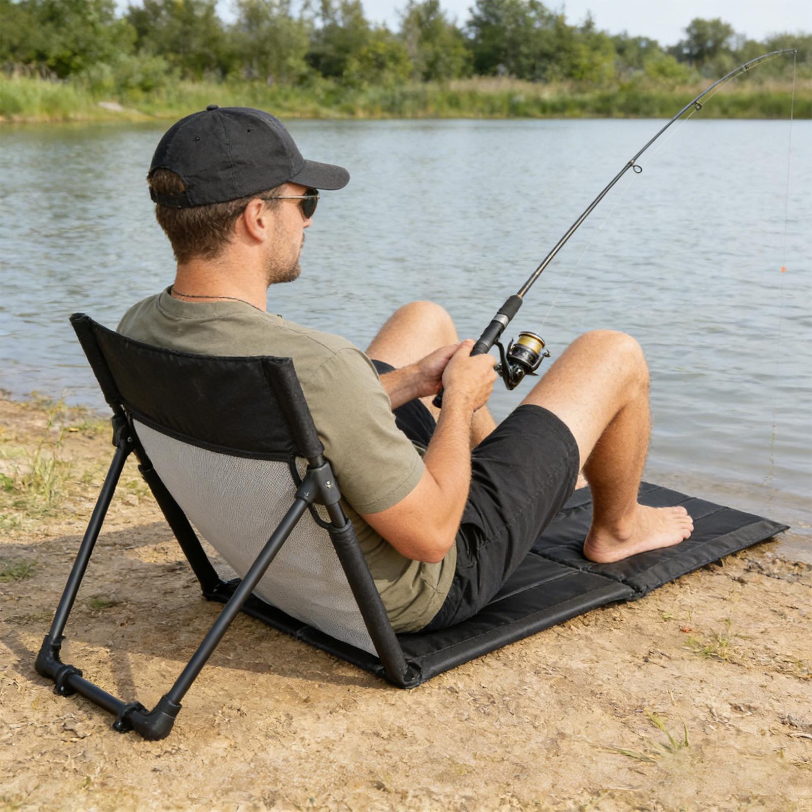 كرسي شاطئ قابل للطي، حصيرة جان - مراجعة Kids Outdoor Lounger Chair وسعره