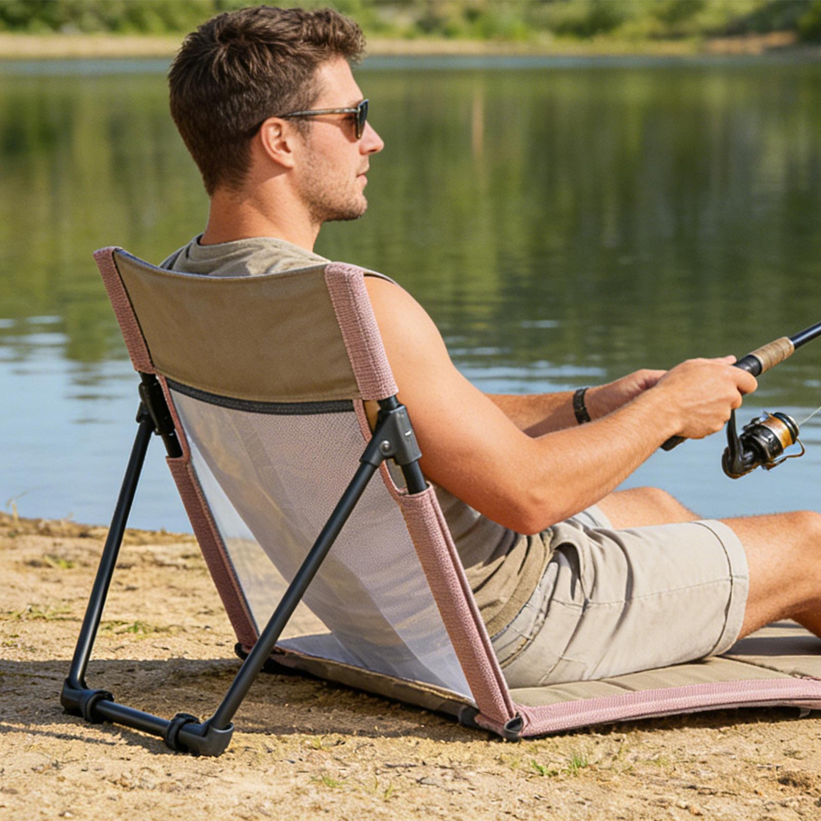 كرسي شاطئ قابل للطي، حصيرة جان - مراجعة Kids Outdoor Lounger Chair وسعره