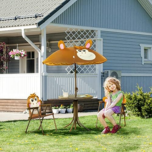 طقم طاولة وكراسي للأطفال، طاول - مراجعة Kids Outdoor Folding Table وسعره