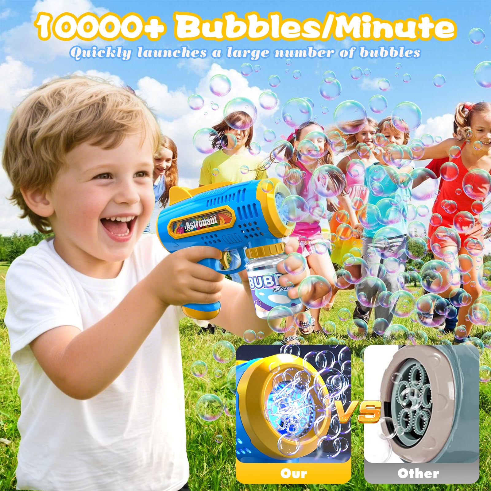 مسدس الفقاعات، آلة الفقاعات ال - مراجعة Kids Outdoor Wagon وسعره