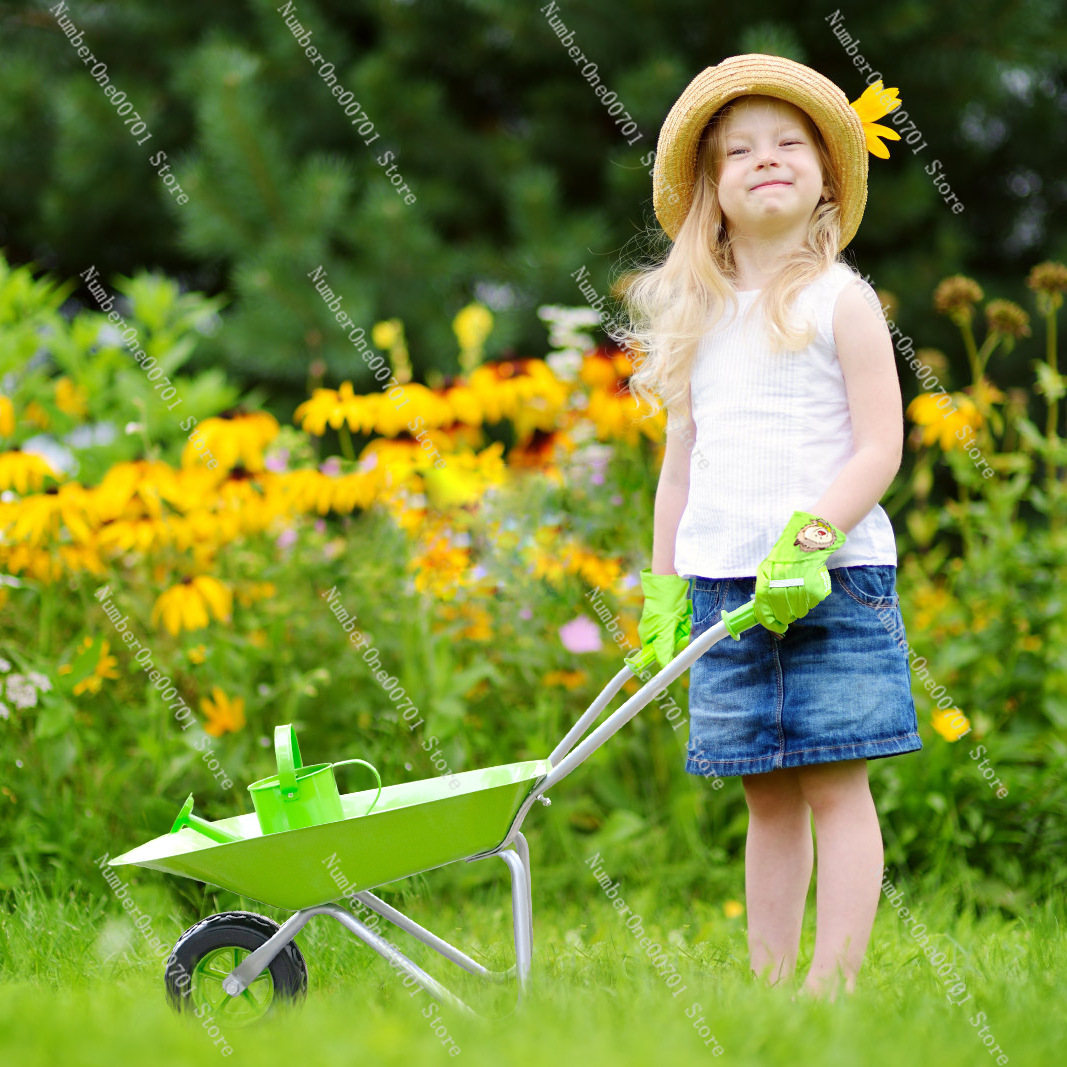 عربة يدوية خضراء للأطفال للعب  - مراجعة Kids Outdoor Activities وسعره