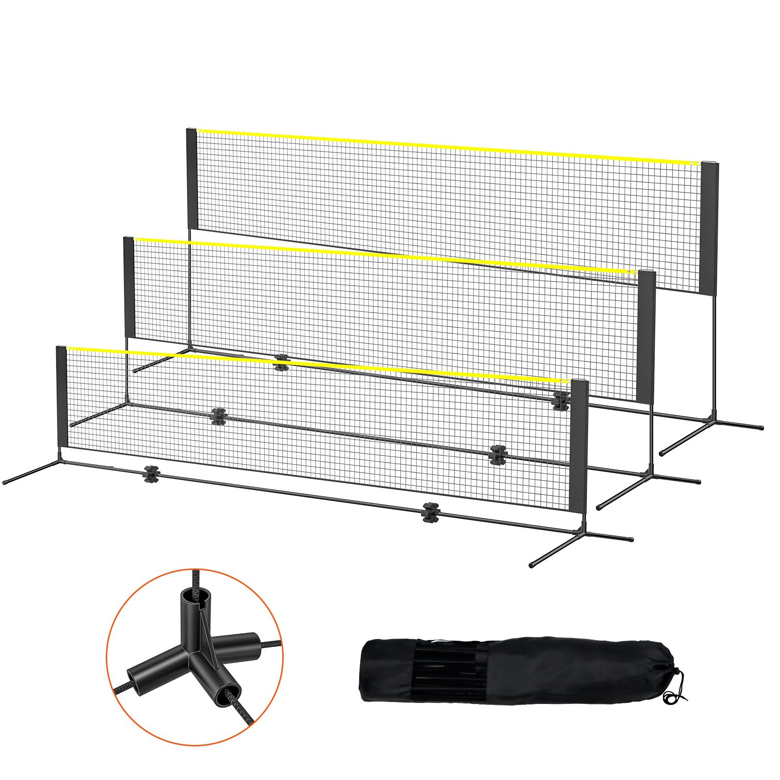 شبكة تنس الريشة، شبكة كرة الطا - مراجعة Kids Outdoor Volleyball Net وسعره