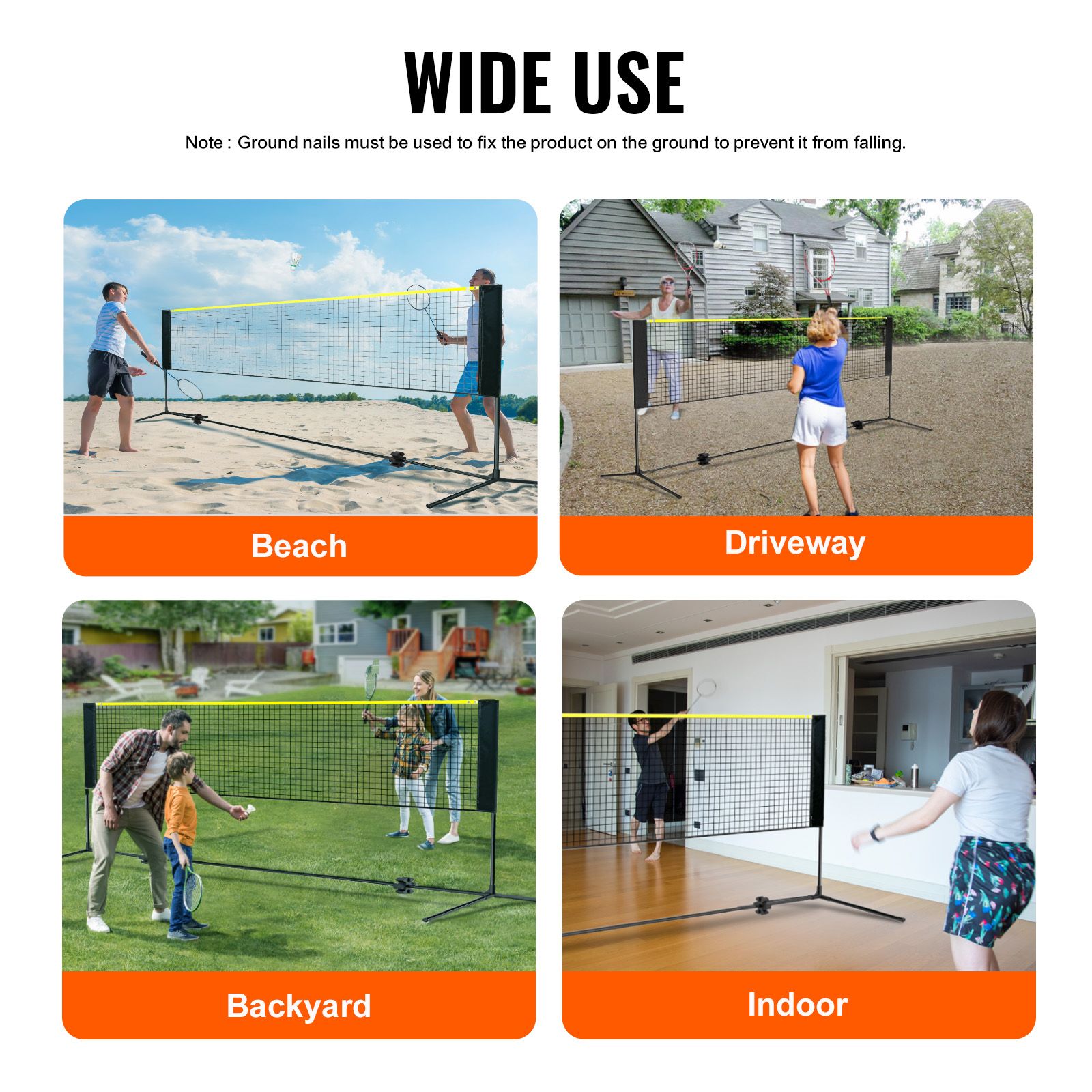 شبكة تنس الريشة، شبكة كرة الطا - مراجعة Kids Outdoor Volleyball Net وسعره