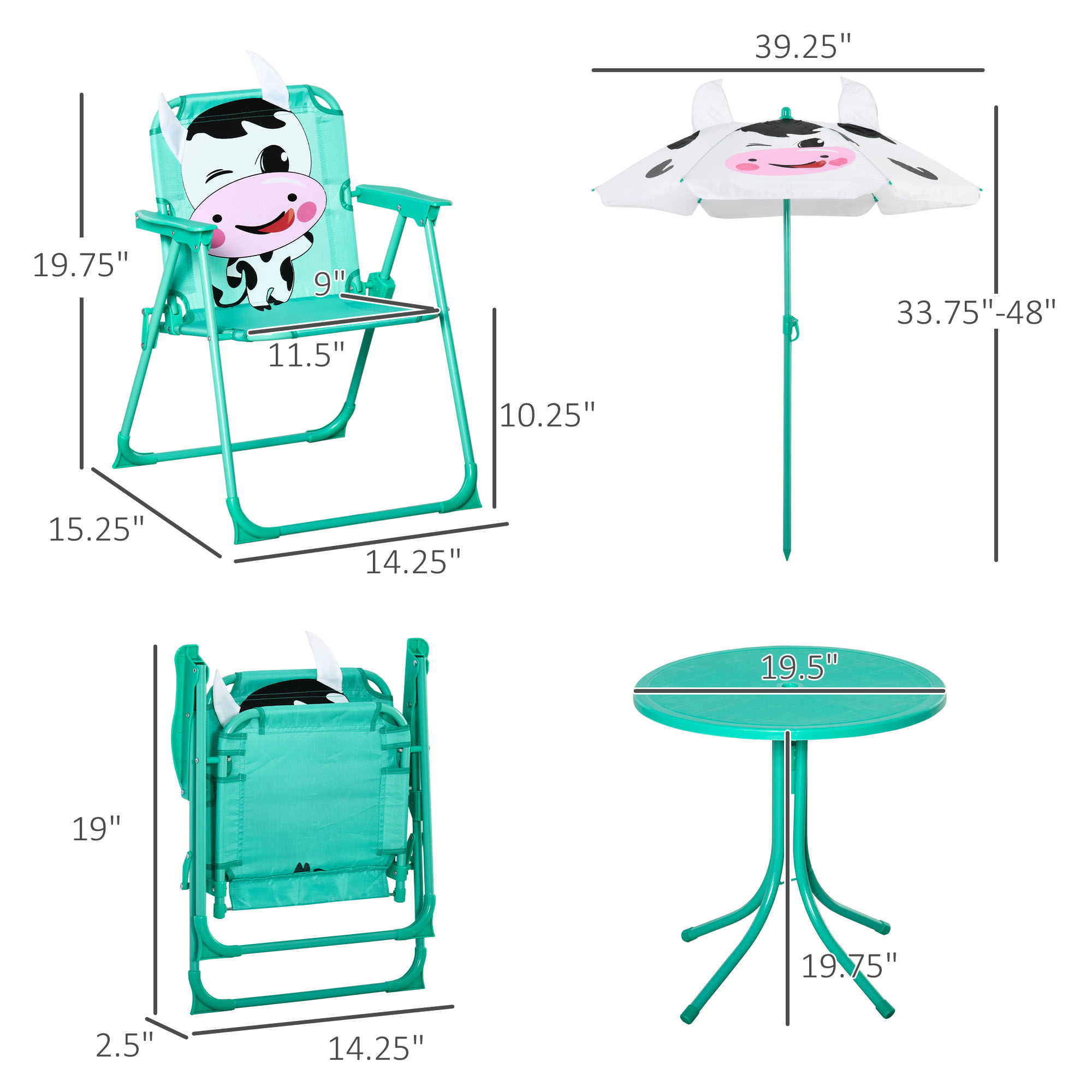طقم طاولة وكراسي للأطفال، أثاث - مراجعة Kids Outdoor Folding Table وسعره