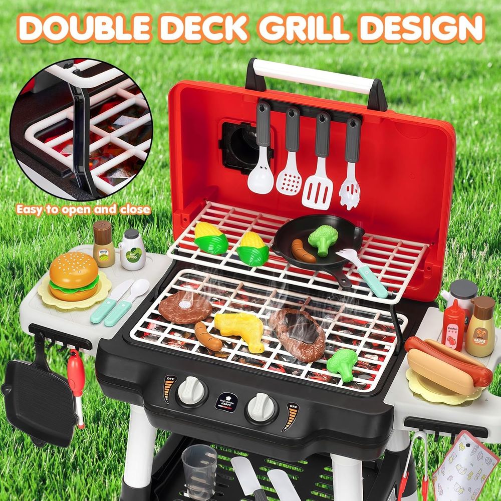 ألعاب مطبخ للأطفال، مجموعة شوا - مراجعة Kids Outdoor Bbq وسعره