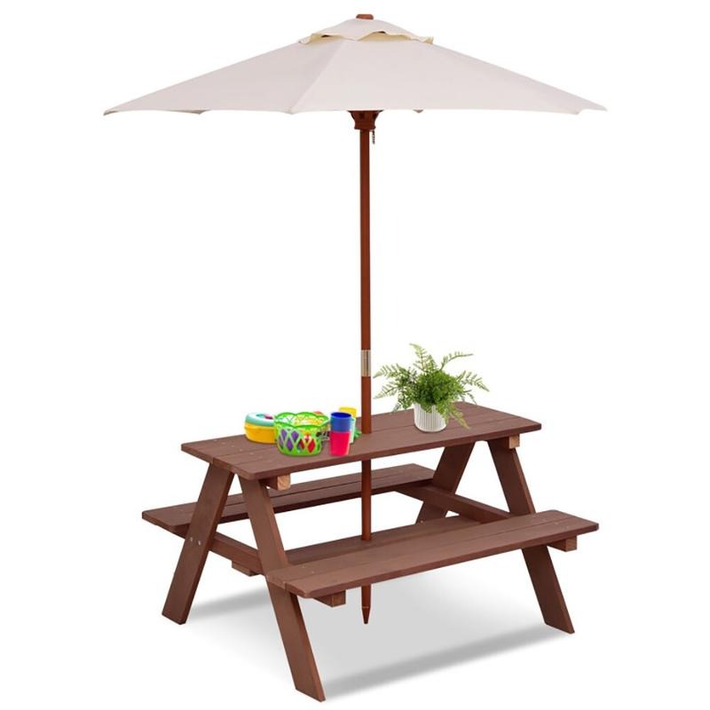 طاولة نزهة خارجية للأطفال مع م - مراجعة Kids Outdoor Picnic Table وسعره