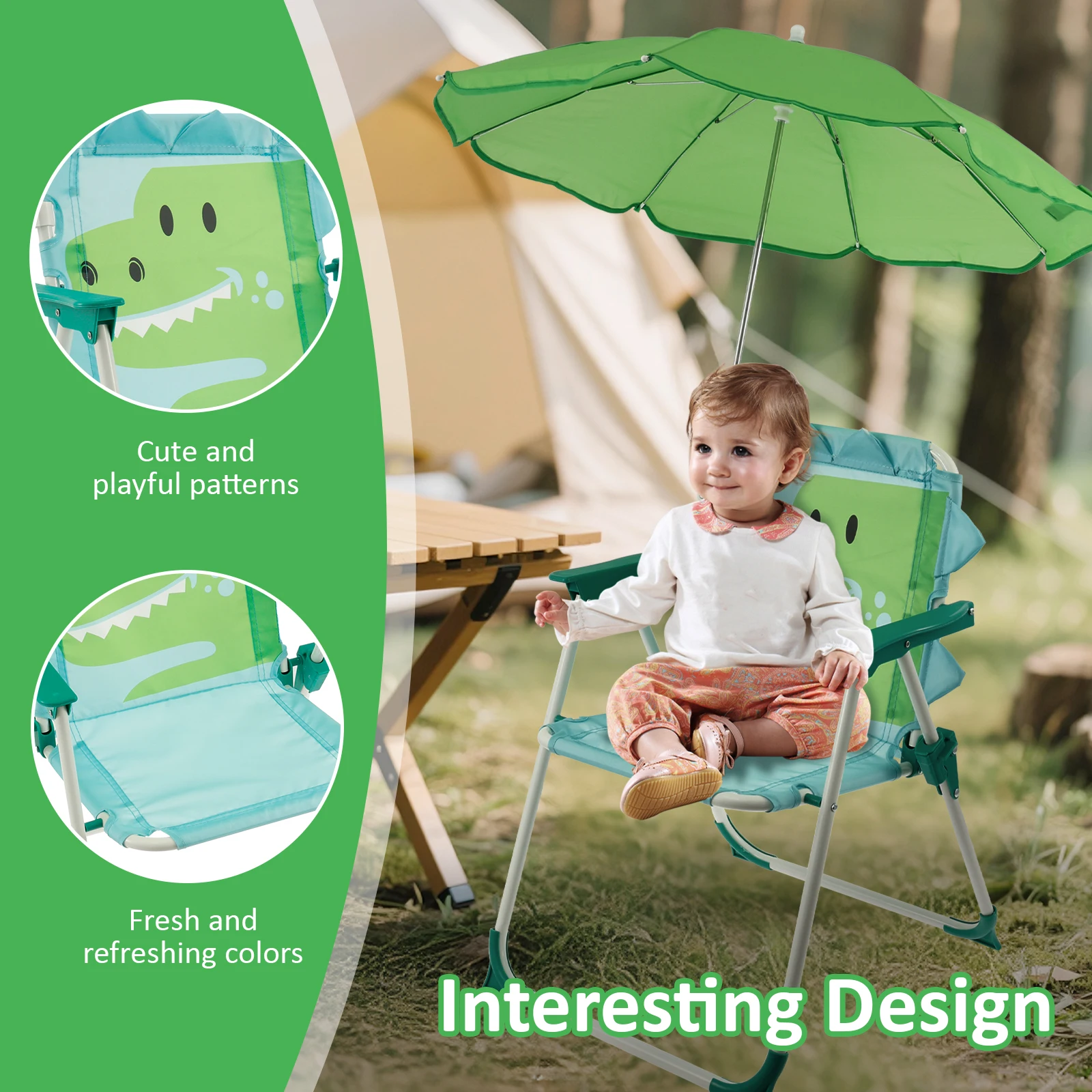 كرسي شاطئ قابل للطي للأطفال مع - مراجعة Kids Outdoor Lounger Chair وسعره
