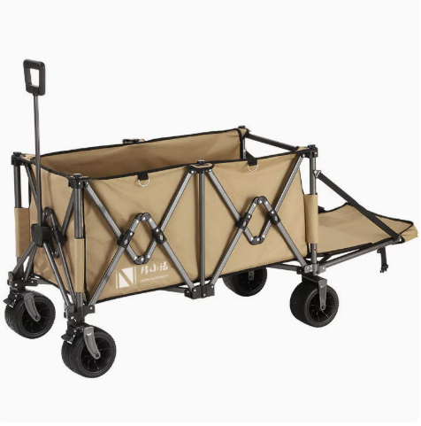 عربة تخييم قابلة للطي مع مظلة، - مراجعة Kids Outdoor Wagon وسعره